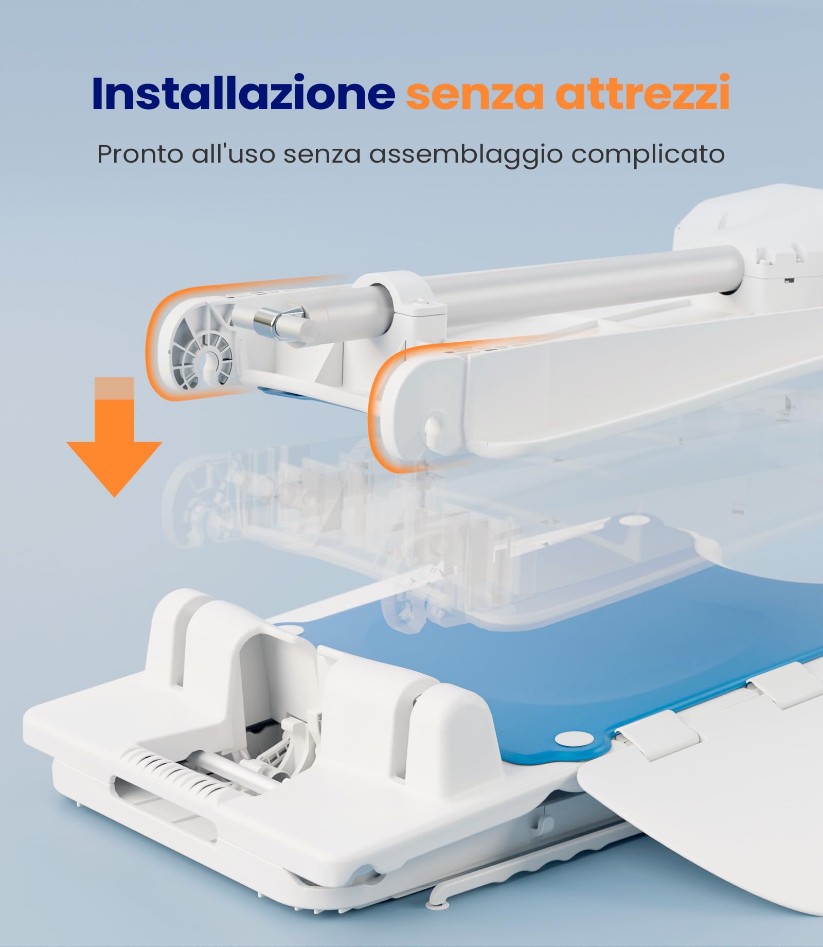 VOCIC AX07 Sollevatore da Vasca Elettrico, Sollevabagno per Anziani, Sedia da Bagno con Motore Impermeabile, Telecomando Ricaricabile e Ventose, Aiuto per Entrare nella Vasca, Supporto Fino a 136 kg