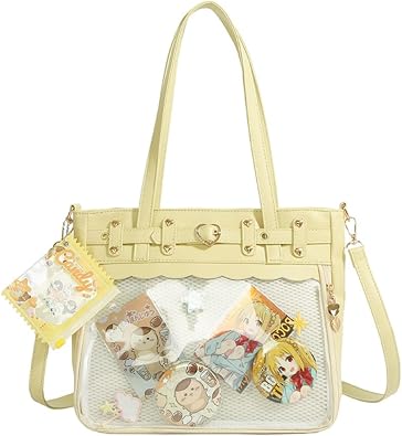 Japanese ita bag with large capacity shoulder crossbody messenger bag with insert kpop tote bag
