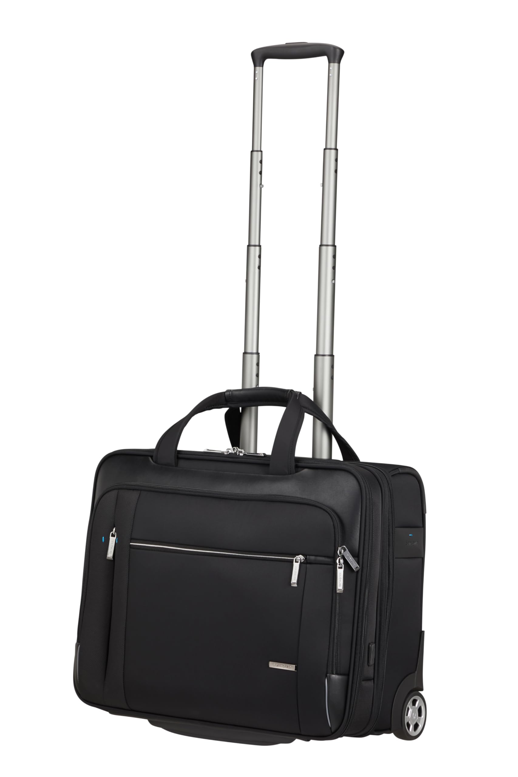 Samsonite Spectrolite 3.0 - Laptoptasche mit Rollen 17.3" mit Smarte Funktionen, Praktische Innenaufteilung, Business Trolley - 37.5/42.5L - Schwarz (Black)