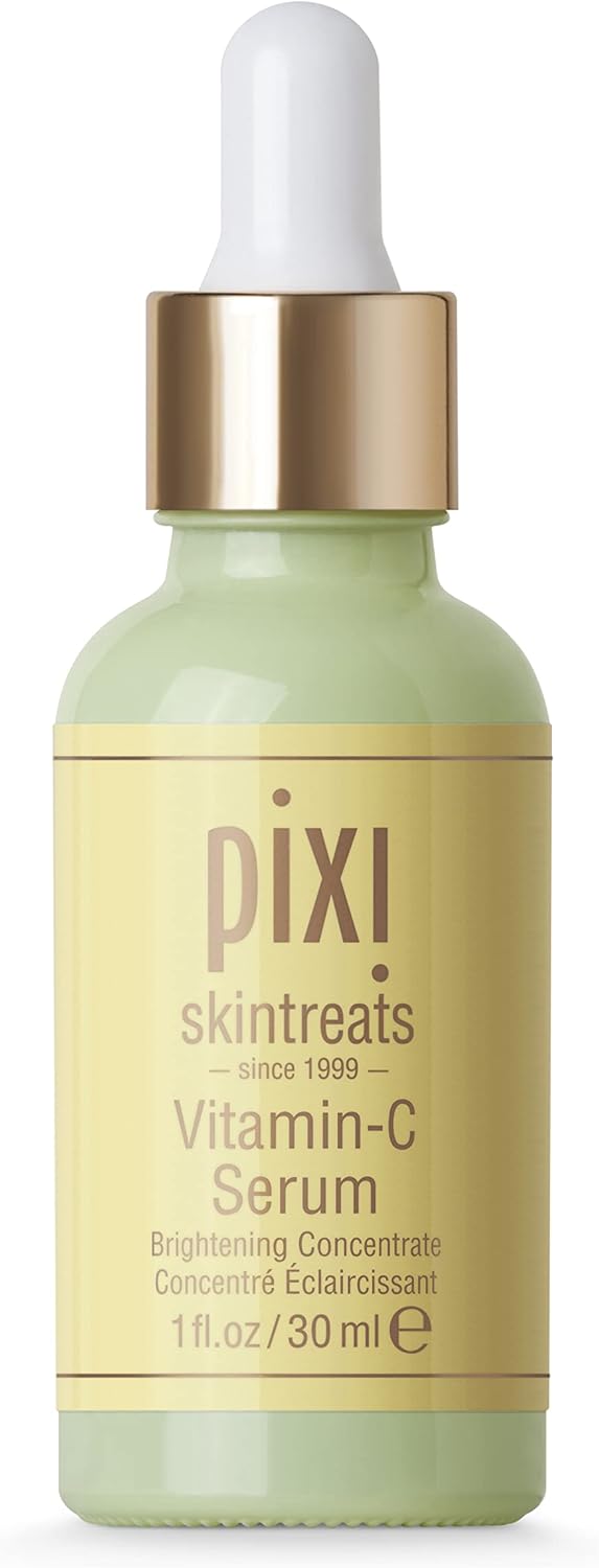 Pixi Vitamin C Serum | Daily Brightening Serum with Ferulic Acid, Citrus Extracts & Aloe | Evens Tone & Boosts Radiance | Promotes Collagen & Smooth Complexion | 1.01 fl oz/ 30ml