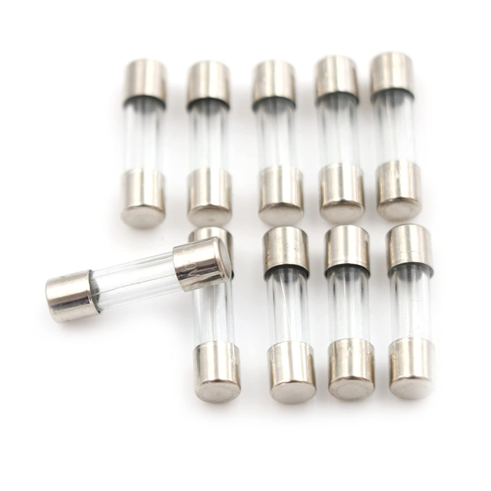 AVSBBYEPS Fuse 10pcs Slow Blow 1.6Amps Glass Tube 5mm x 20mm .6A T1. 250V