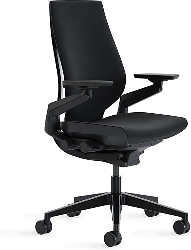 Steelcase Silla de oficina Gesture - Silla de trabajo ergonómica con ruedas para alfombra, cómoda, intuitiva de ajustar para escritorio, brazos de