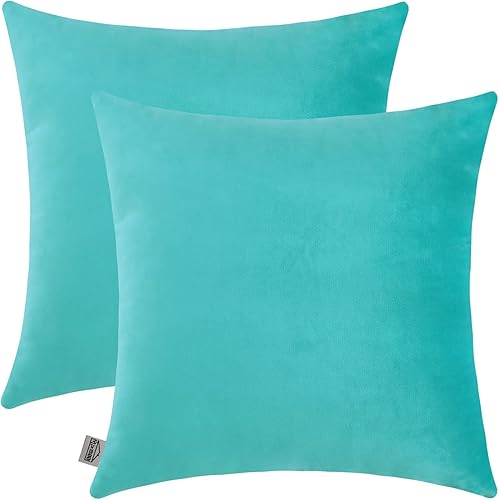 Miniatura 7 de mixeoo Juego de 2 fundas de almohada cómodas, cuadradas, de terciopelo grueso sólido, súper suaves, decoración del hogar para sofá, sofá, juego de