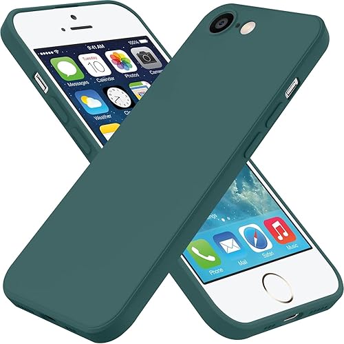 Funda para iPhone SE de 3 generación 2022, iPhone SE 2020, iPhone 78, funda de goma de gel de silicona líquida, funda protectora ultra delgada