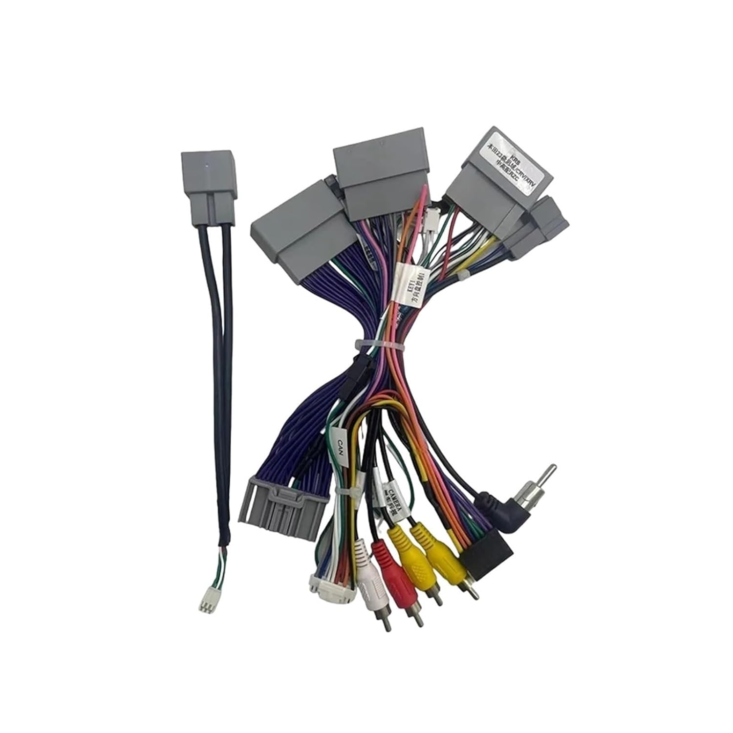Car 16pin Audio Wiring Harness with Box Compatible with Honda CRV Civic ZRV 2023+ Stereo Installation Wire(Only Cable)