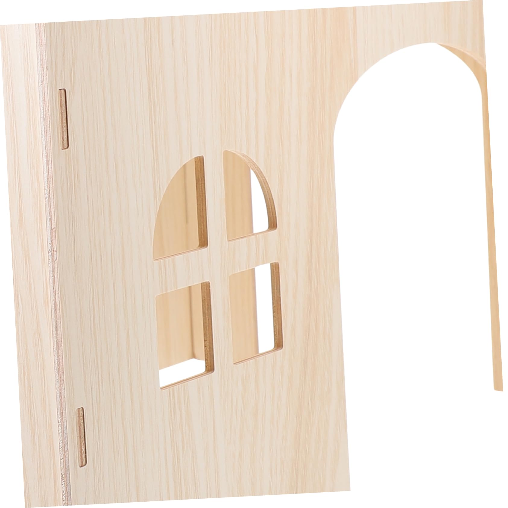 Casa de Madera Nido Cómodo Beige para Hámsters y Ardillas Refugio Seguro y Resistente para Dormir para Pequeños Roedores