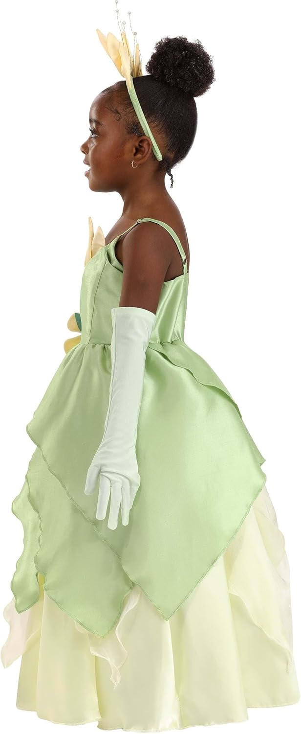 Disney Princess and the Frog Tiana Toddler Costume Dress for Girls - Kid's Princess Tiana Outfit & Accessories - Image 8