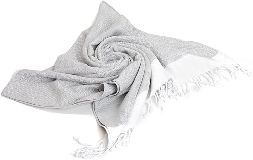 Miniatura 7 de SMYRNA TURKISH COTTON Toalla de playa turca original, 37 x 71 pulgadas, extra grande, de secado rápido, sin arena, spa, viajes, gimnasio, toalla de