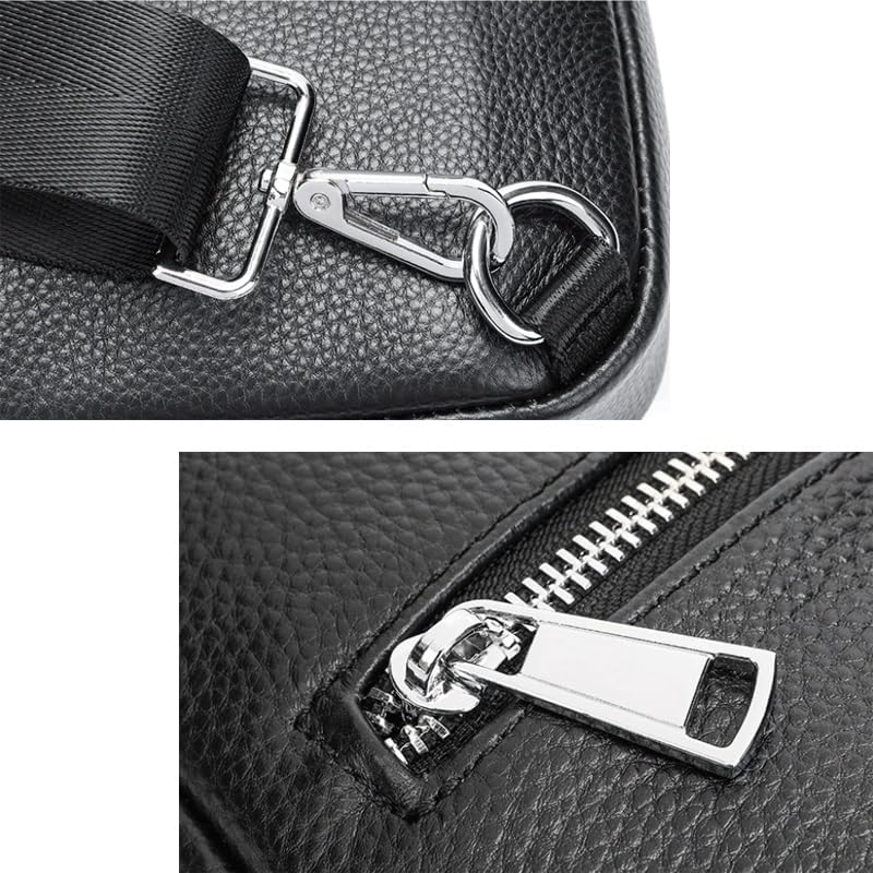 Large Capacity Commuter Bag Genuine Leather Business Casual Men's Multi Purpose Crossbody