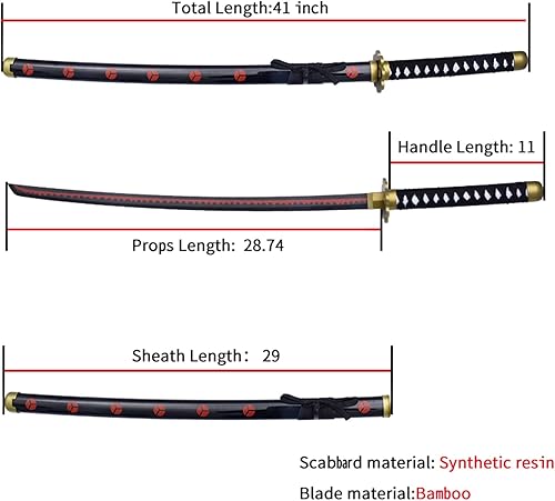 Miniatura 2 de Anime Sword 41 inch,Zorowado ichimonjiAnime Original Texture,for Role-Playing and Collection, with One Display Stand