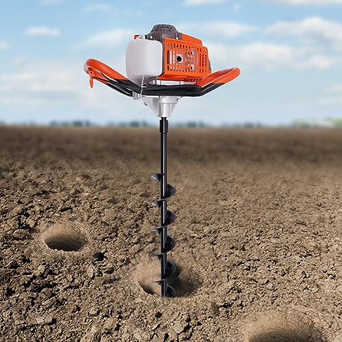 MINUS ONE 71CC - Trivella a benzina, con 3 punte da 3,2 KW, motore a benzina a 2 tempi