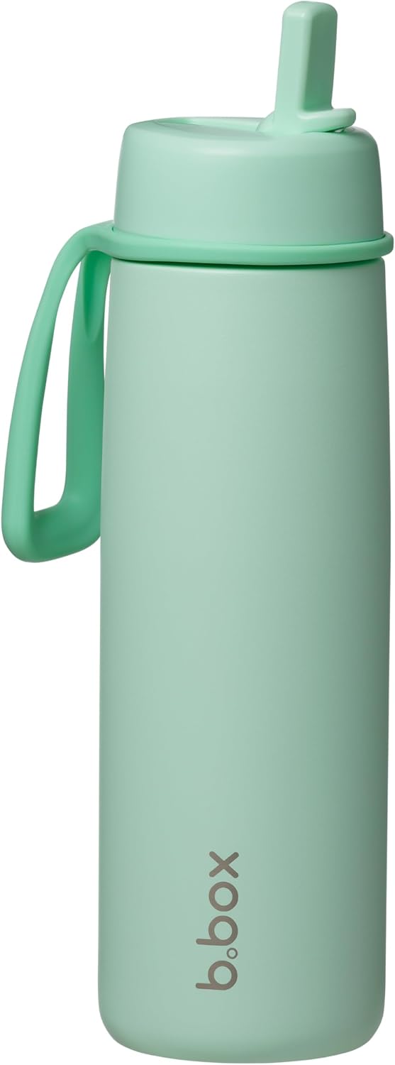 b.box Water Bottle Insulated, 23 oz Stainless Steel Water Bottles w/Straw