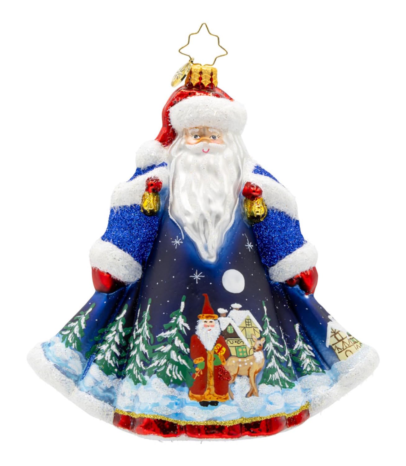 Sapin de Noël Christopher Radko en verre soufflé artisanal pour décoration haut de gamme