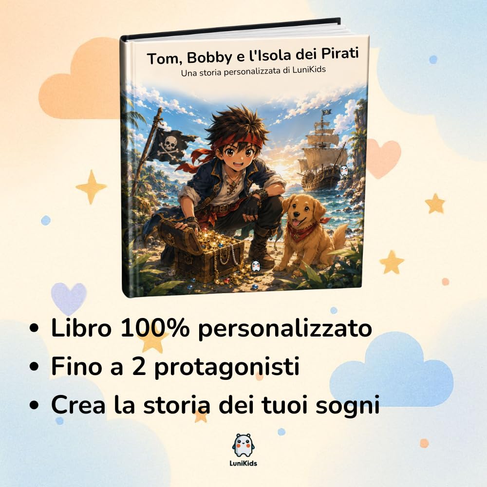 Libro personalizzato per bambini in stile Manga – Storia e illustrazioni Manga personalizzate | Avventura unica con nome, personaggi, tema e storia | Regalo per bambini (Copertina rigida)