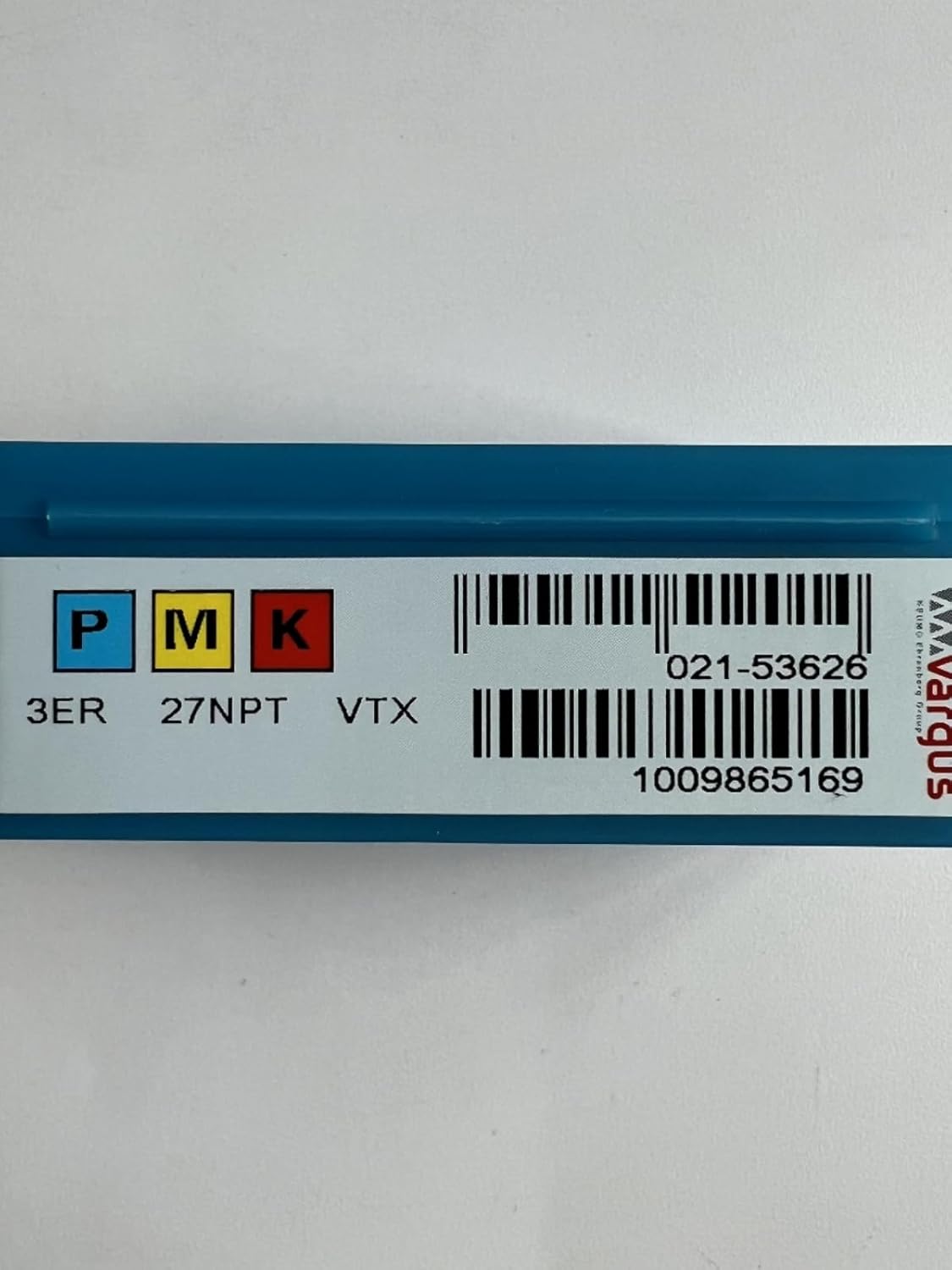 Vargas Thread Cutter 3ER27NPT VKX/3ER27NPT VTX/Carbide CNC Blade 10 Pieces (3ER27NPT VTX)