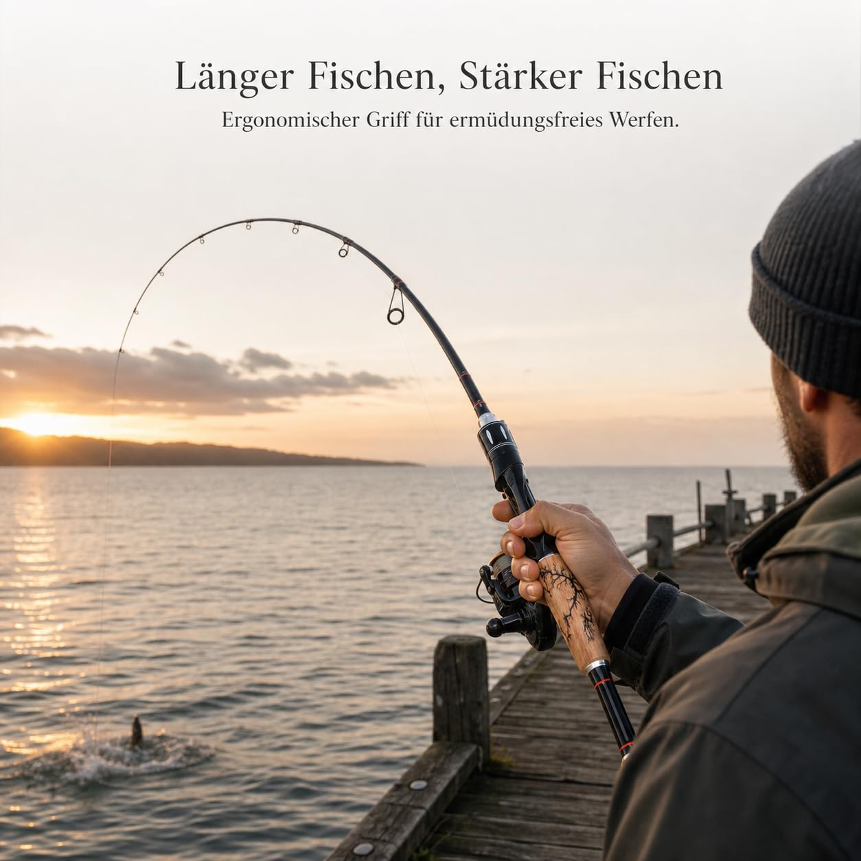 Canna da Pesca per Esche MH Hard | Design a due sezioni, Canna , Pesca , Per Sportivi Acquatici