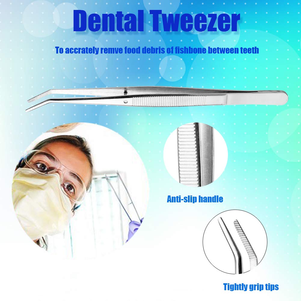 Dental Tools Stainless Steel Dental Pick Dental Floss Dental Hygiene Tool Set Tooth Scraper Plaque Tartar Remover Dental Tweezers Gum Floss for Personal Oral Care & Pet Use (6 Pack) : Beauty & Personal Care