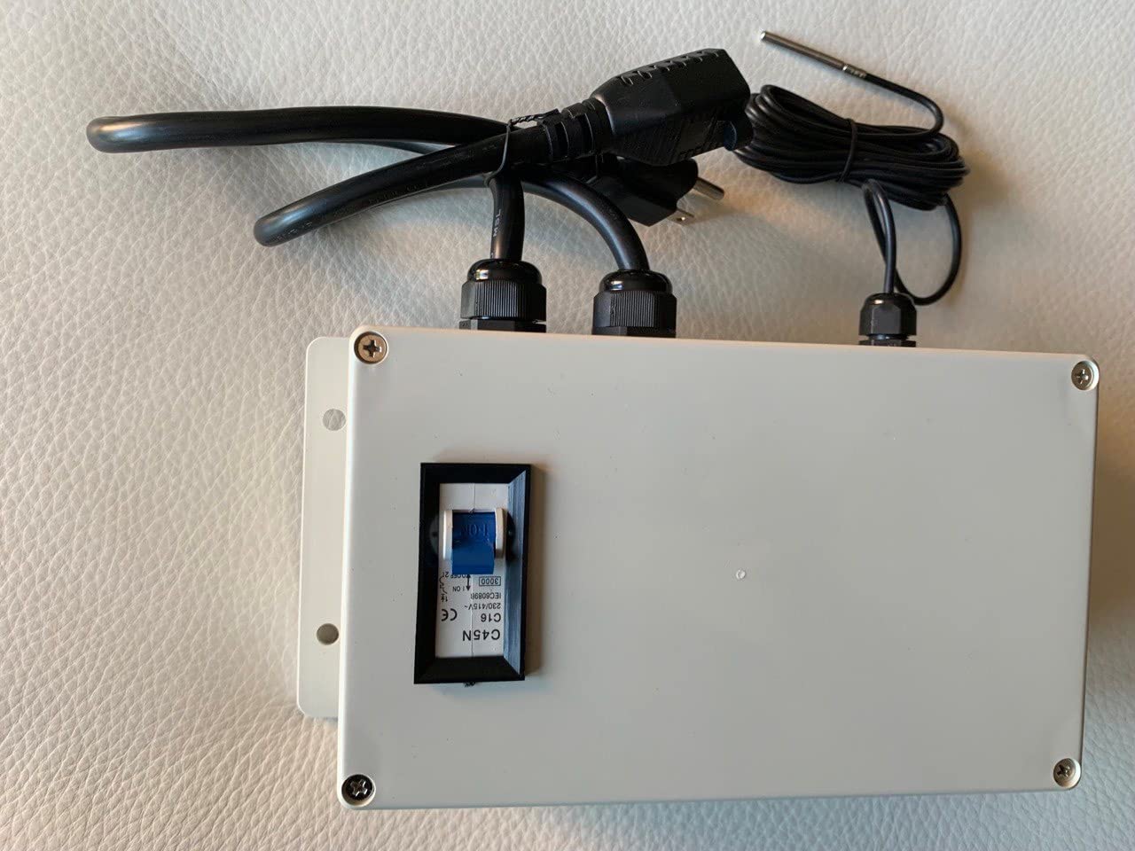 Plug & Play Digital Temperature Control Box 15 Amp Relay Output Power Thermostat for Controlling Cooling or Heating Device