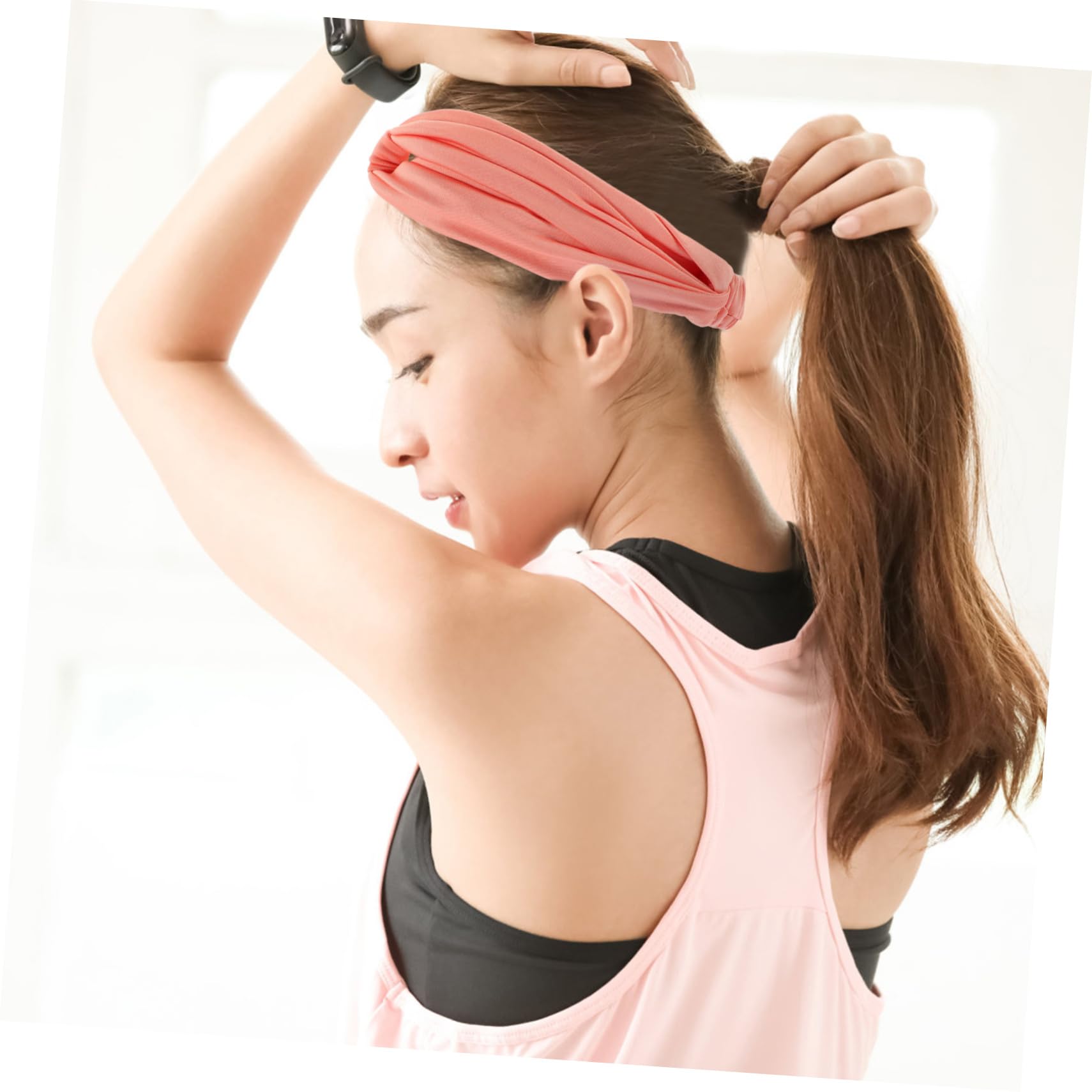 YARNOW Fascia Sportiva Fasce Per Yoga Fasce Da Allenamento Da Donna Fasce Elastiche Fascia Per Yoga Fasce Per Lo Yoga Elastici Per Sportivi Bandana Blue Poliestere