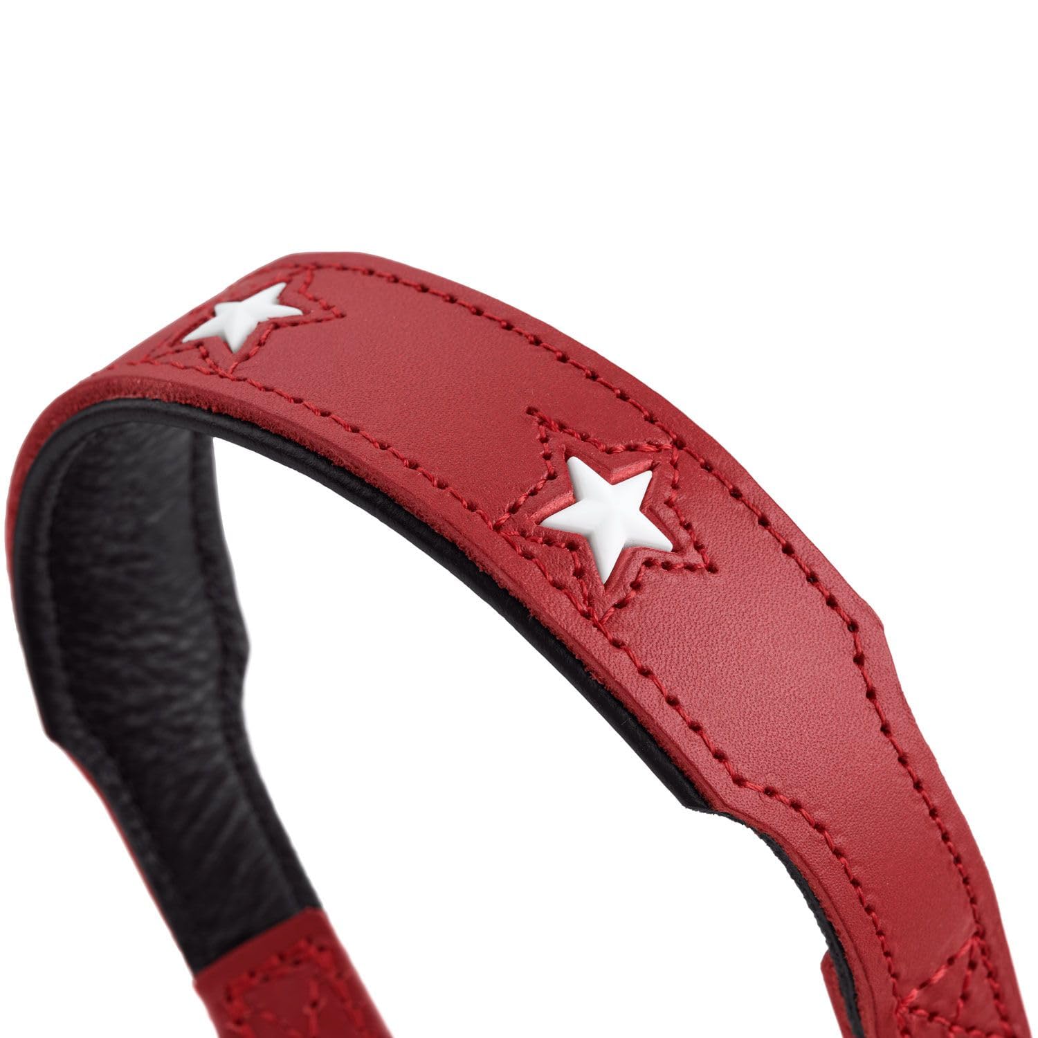 Hunter Magic Star Okoleather - Correa de Entrenamiento, Grande, Color Negro y Rojo
