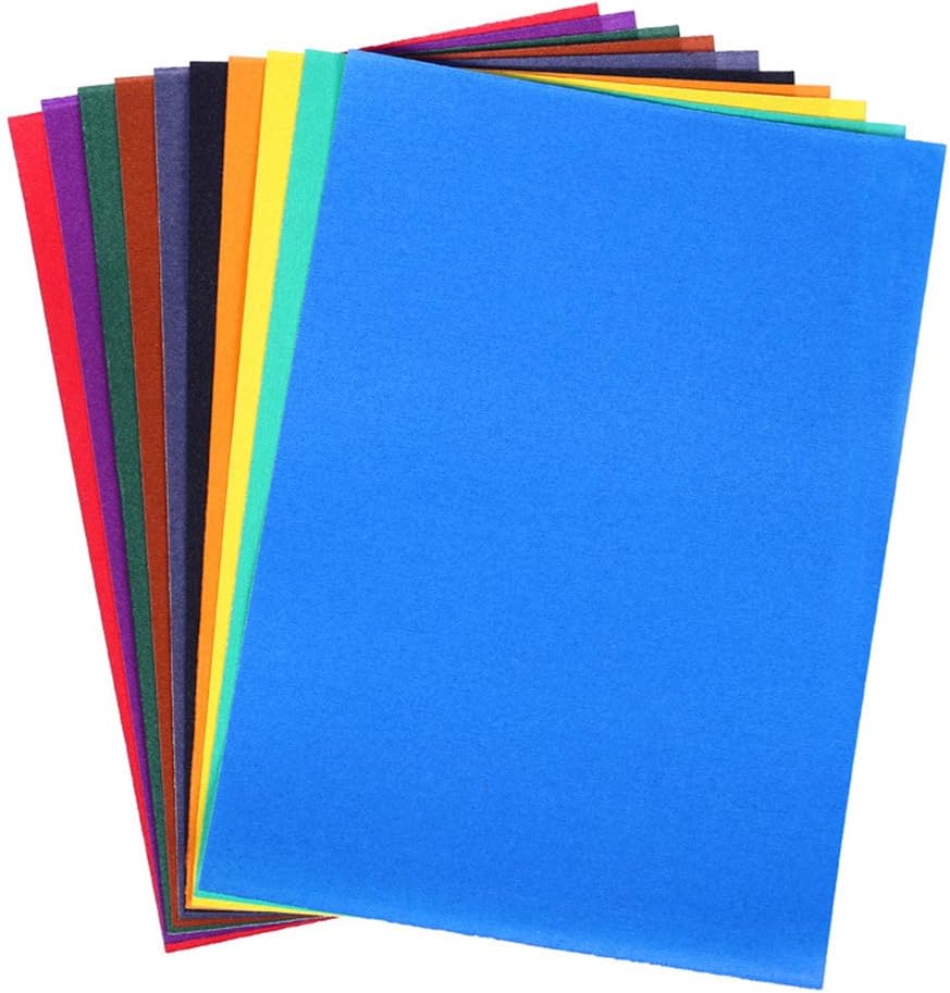 10 Sheets Color Sand Paper Cardstock Paper Colorful Sandpaper Craft Cardstock for Graffiti Oil Painting DIY Wrapping Birthday Party Decor Scrapbookfor