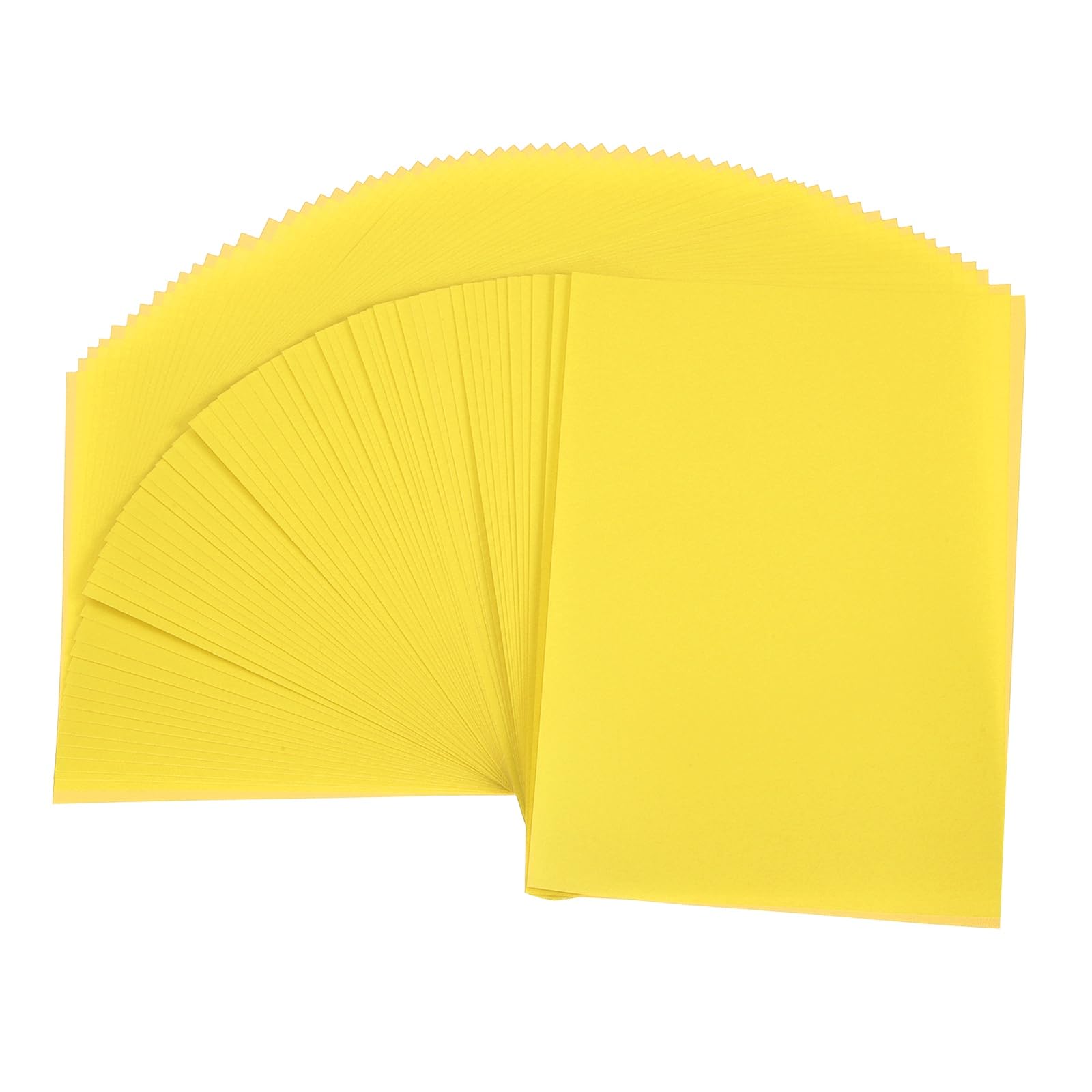 PATIKIL 27.9x21.6cm Vellum Paper, 36 Pcs Printable Tracing Paper, Translucent Vellum Sheets Jackets Tracing 100g for Invitations Belly Bands Envelope Gift Drawing Sketching,Yellow