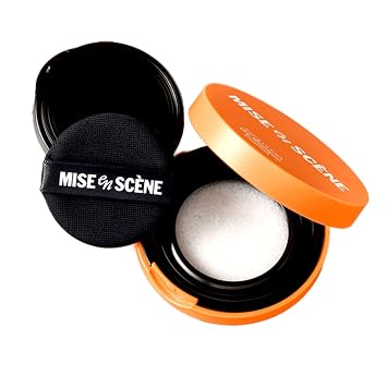 Mise En Scene Tap and Clear - Korean Dry Shampoo Cushion for women | no white cast, no residue | for all hair types & colors | wet powder with puff | non aerosol, non toxic | absorbs oil Travel Size