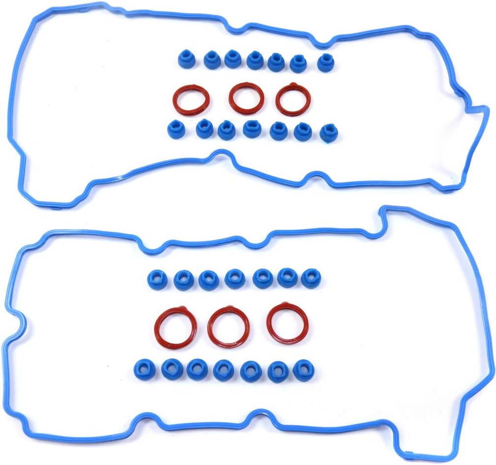 For Ford Five Hundred/Freestyle Valve Cover Gasket 2005 2006 2007 | Rubber Material | 6 Cyl | 3.0L Engine | w/Grommets & Spark Plug Tube Seals