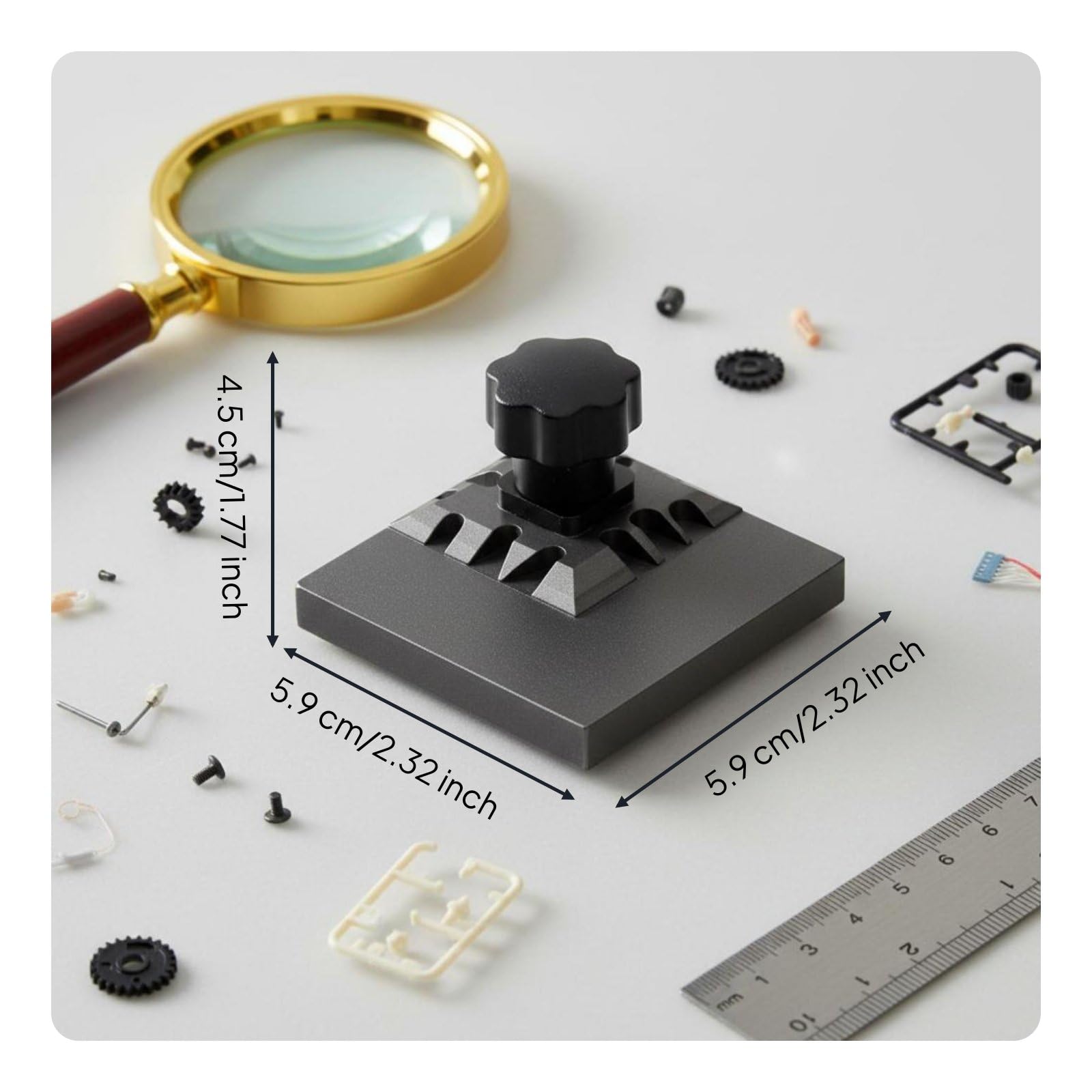 Morsa da Banco Strumento Pressa Piegatura Bender Metallo Parti Modellismo con Bordo Multiplo Utilizzo Adatto per Appassionati Modellistica Creativa Lavoro Manuale, S