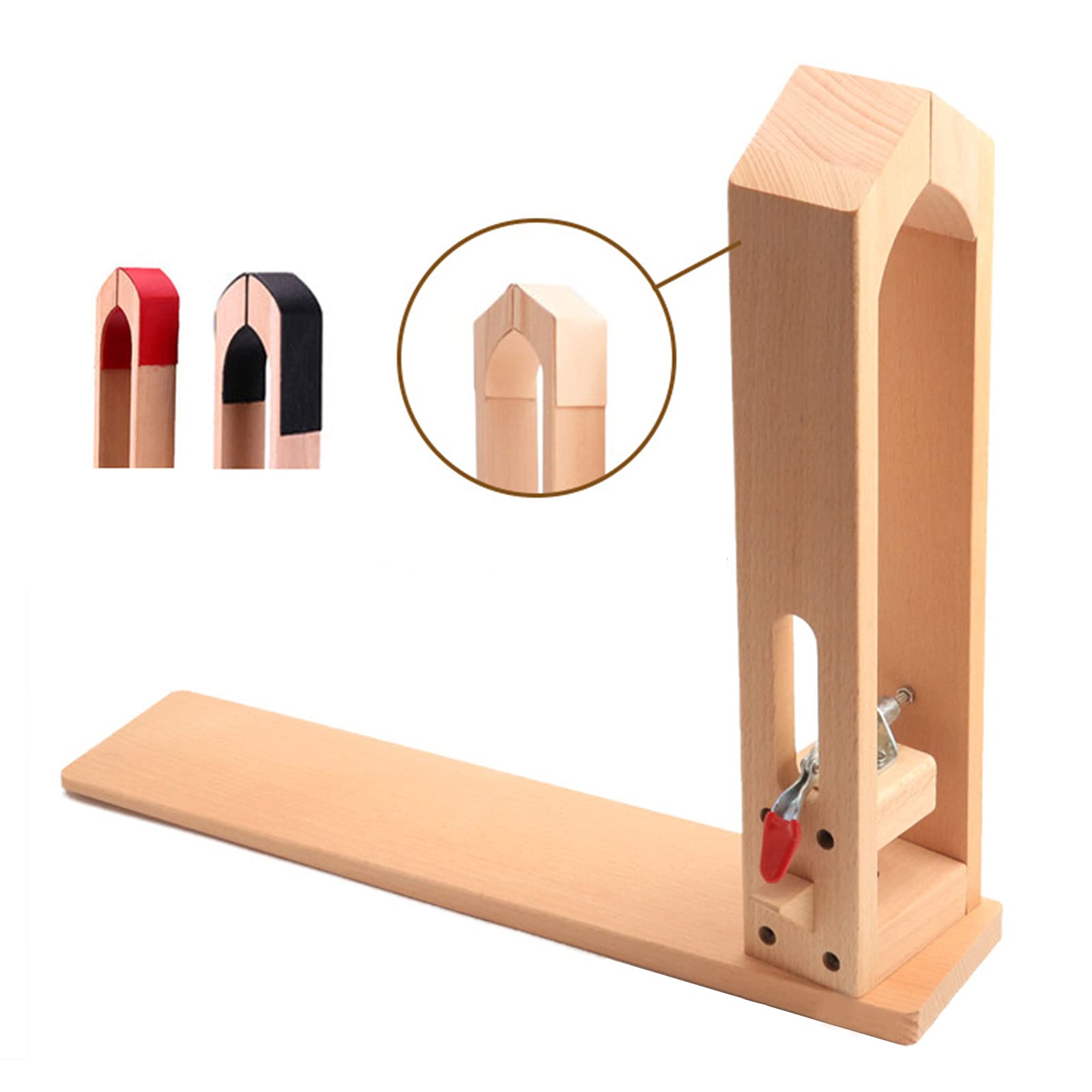 Ensemble de pinces de retenue réglables en cuir pour couture à la main – Outils en bois de qualité supérieure parfaits pour le travail du cuir et les projets d'artisanat (B)