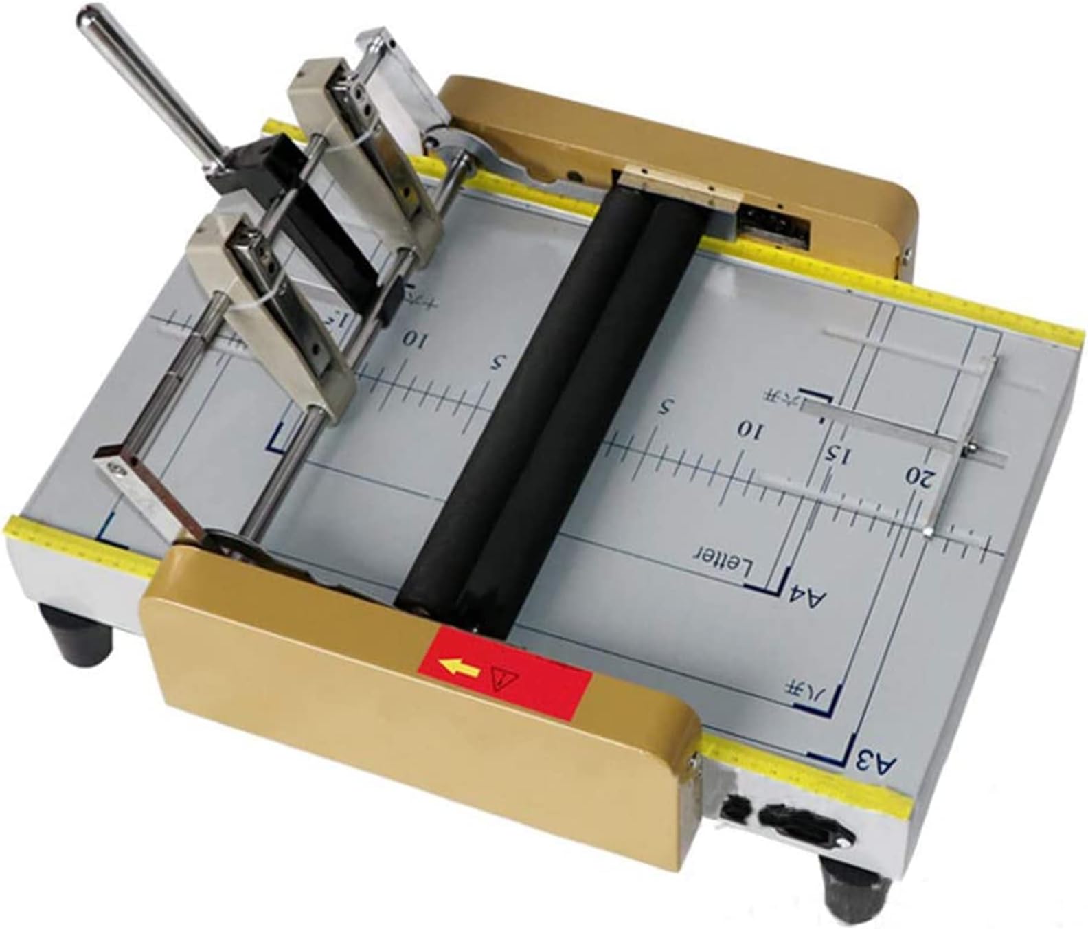 Paper Folding Machine, A3 Booklet Making Machine, Four-Position Thread Type BookBinding Equipment, Folding Booklet Tool for Printing Factories and Schools