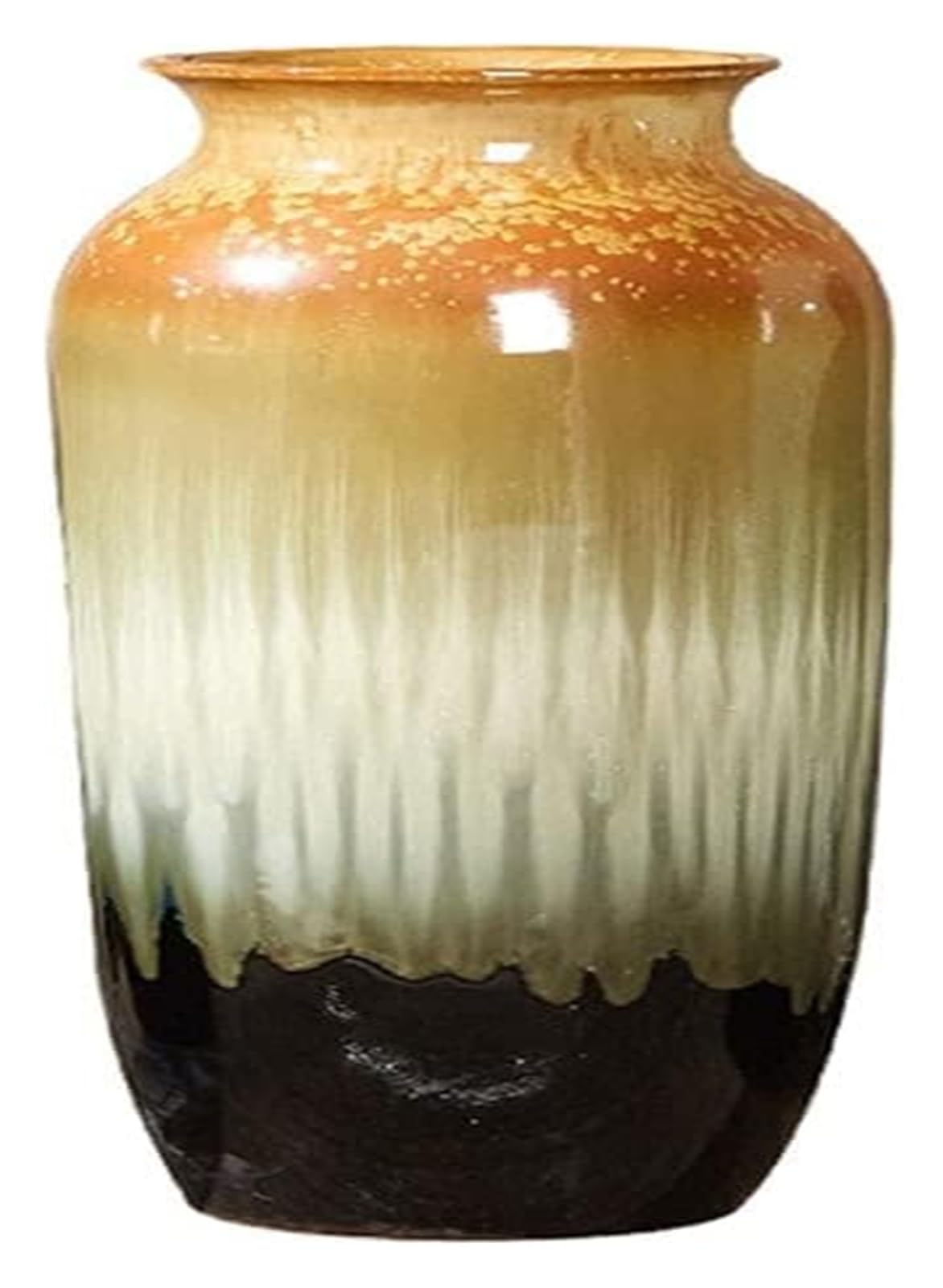 asdchZen Vase Vase For Decor 16.53 Inch Retro Gradient Ceramic Large Vase Decorative Vase Can Be Hydroponic Flower Vases,Grey Wolf-Grey Wolf