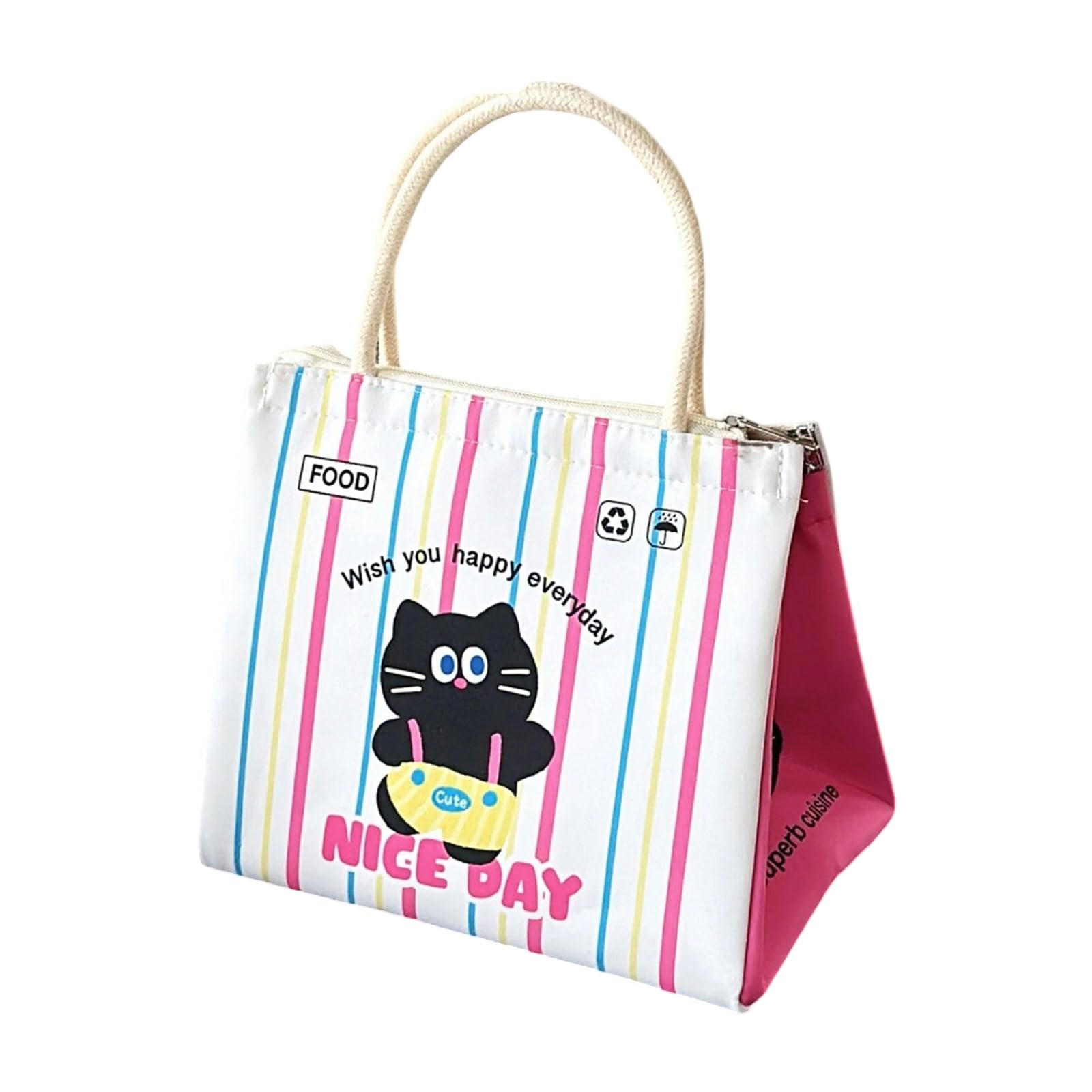 yanwuwa Insulated Lunch Box Lovely Lunch Case Coolers Bag Cartoon Bag for Work Travel Picnics Box Cartoon