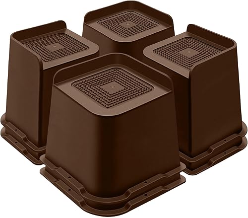 Vista 20 de Elevadores de cama de 4 pulgadas resistentes, elevadores de muebles para cama, escritorio, mesa, sofá, sillón, elevadores de cama de gran