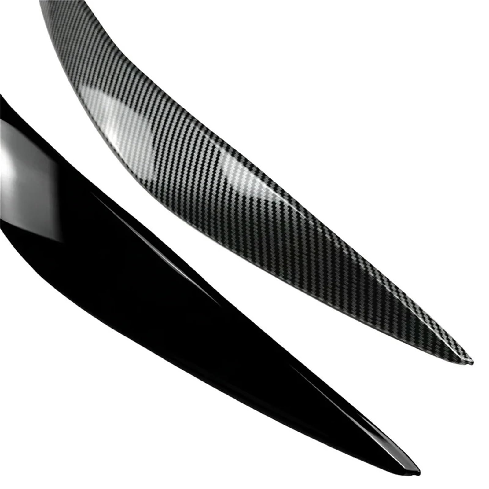 2 pegatinas 3D ABS para párpados con diseño de cejas malvadas para BMW F10 F11 Serie 5 518d 520d 523i 530i 530d 550i M5 2009-2017 Embellecedor de párpados(A)