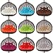 Fordecore 2 Person Hanging Egg Chair Cushion, Swing Chair Cushion with Pillow Thicken Egg Seat Cushion Indoor Outdoor Patio Hanging Egg Hammock Seat Cushion Hanging Basket Chair Cushions (White)