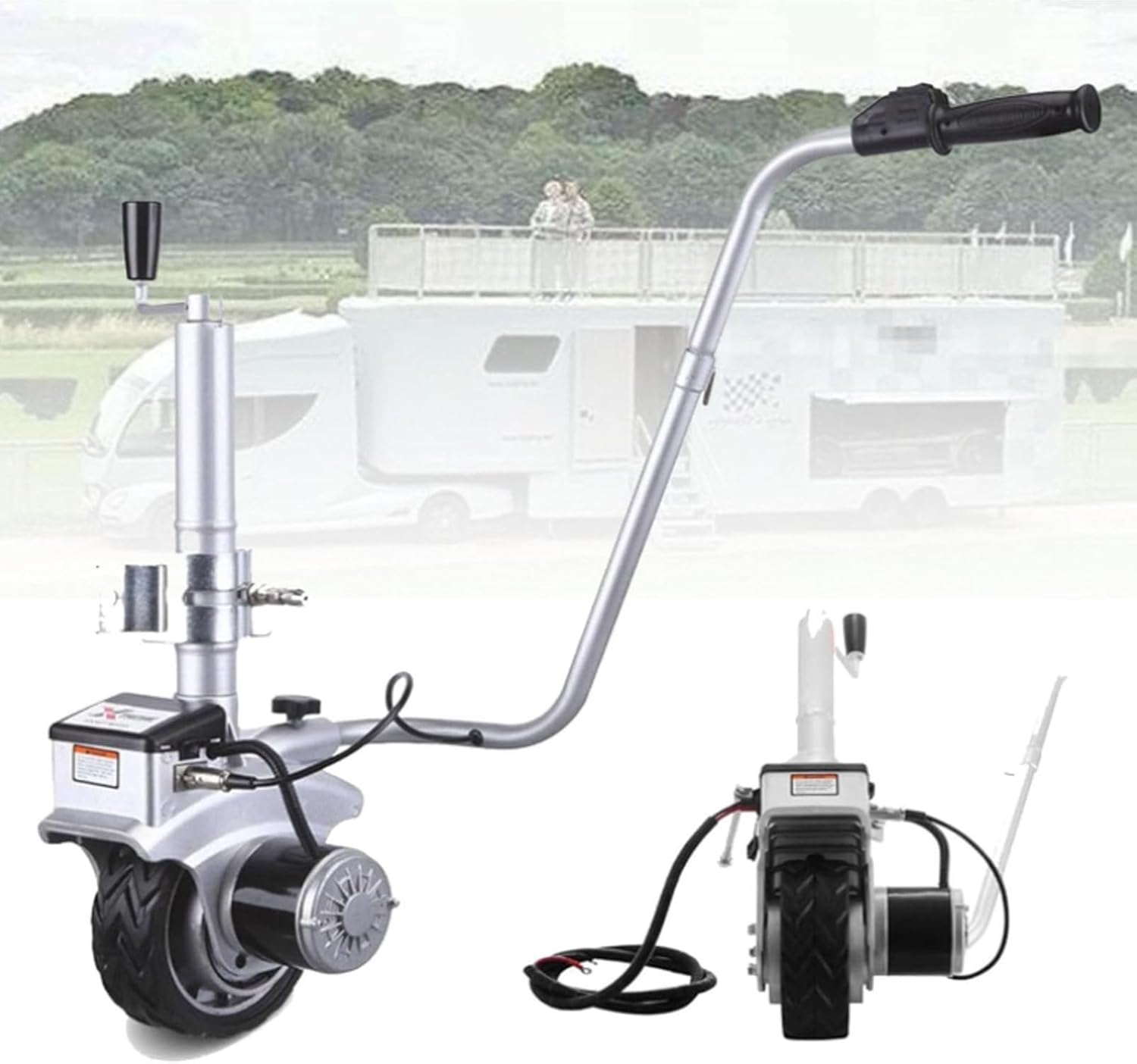 Electric Trailer Mover with 12V 350W Motor, Supports Up to 5000lbs, Ideal for Caravans, Boat, and Horse Trailers