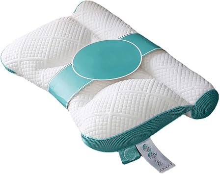 neck pillow  Neck Pillows for Pain Relief Sleeping Side Sleeper, Cervical Pillow for Normal Use And, Adjustable Orthopedic Filling with PE Hose, 2 Parts Ergonomic ContourGreen
