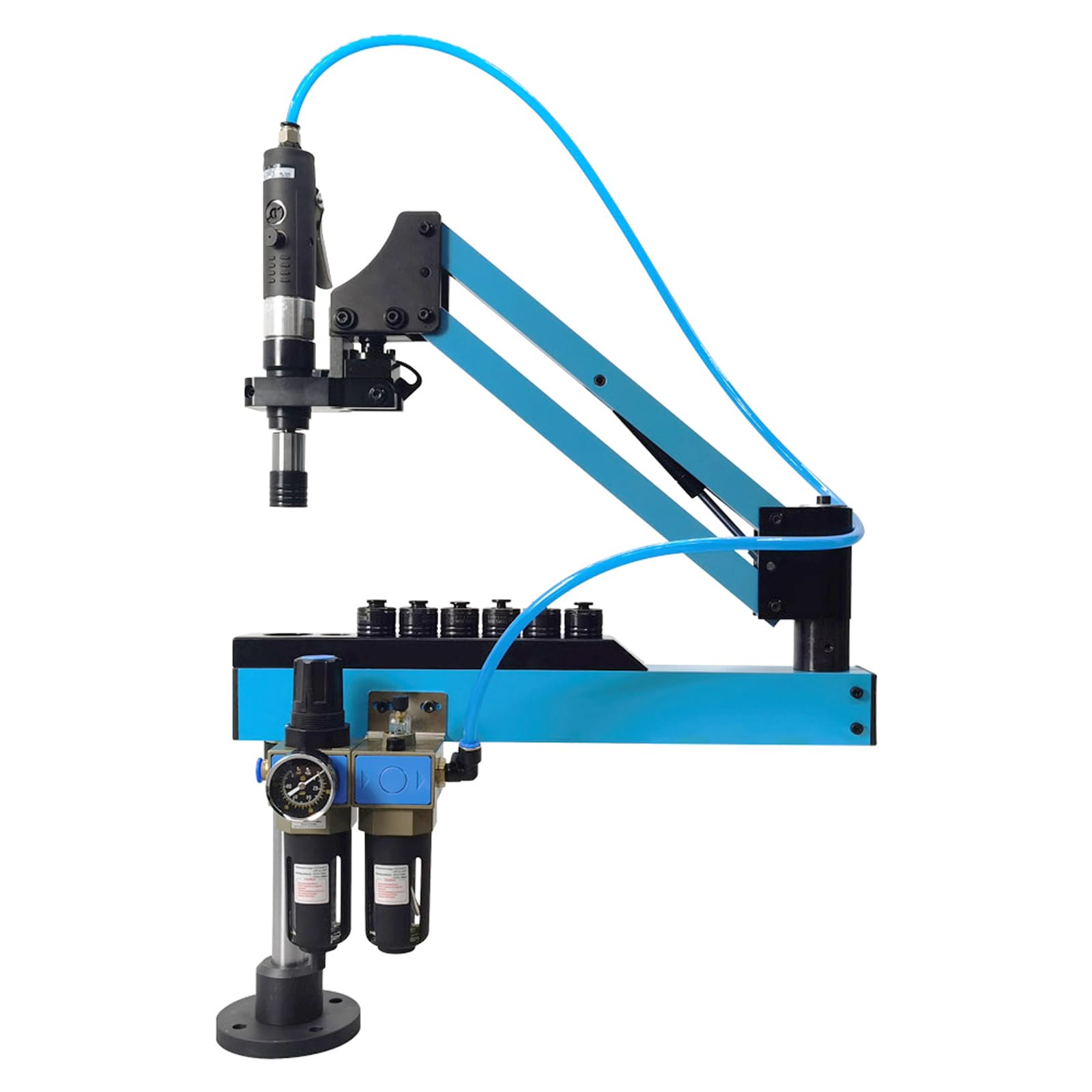 HQHAOTWU M3-M12 Universal Pneumatic Tapping Machine, 400rpm Air Tapper Drilling Machine, 360° Pneumatic Air Tapping Machine