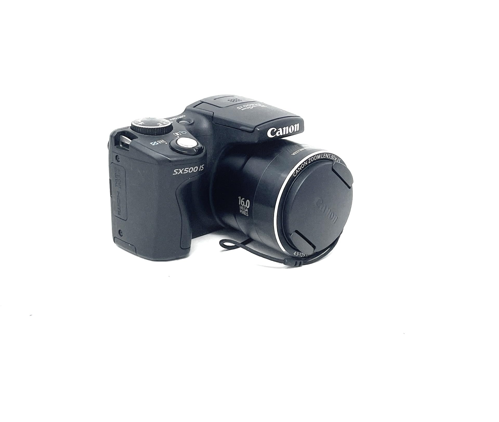 Canon PowerShot SX500 IS Digital Camera - Black (16.0 MP, 30x