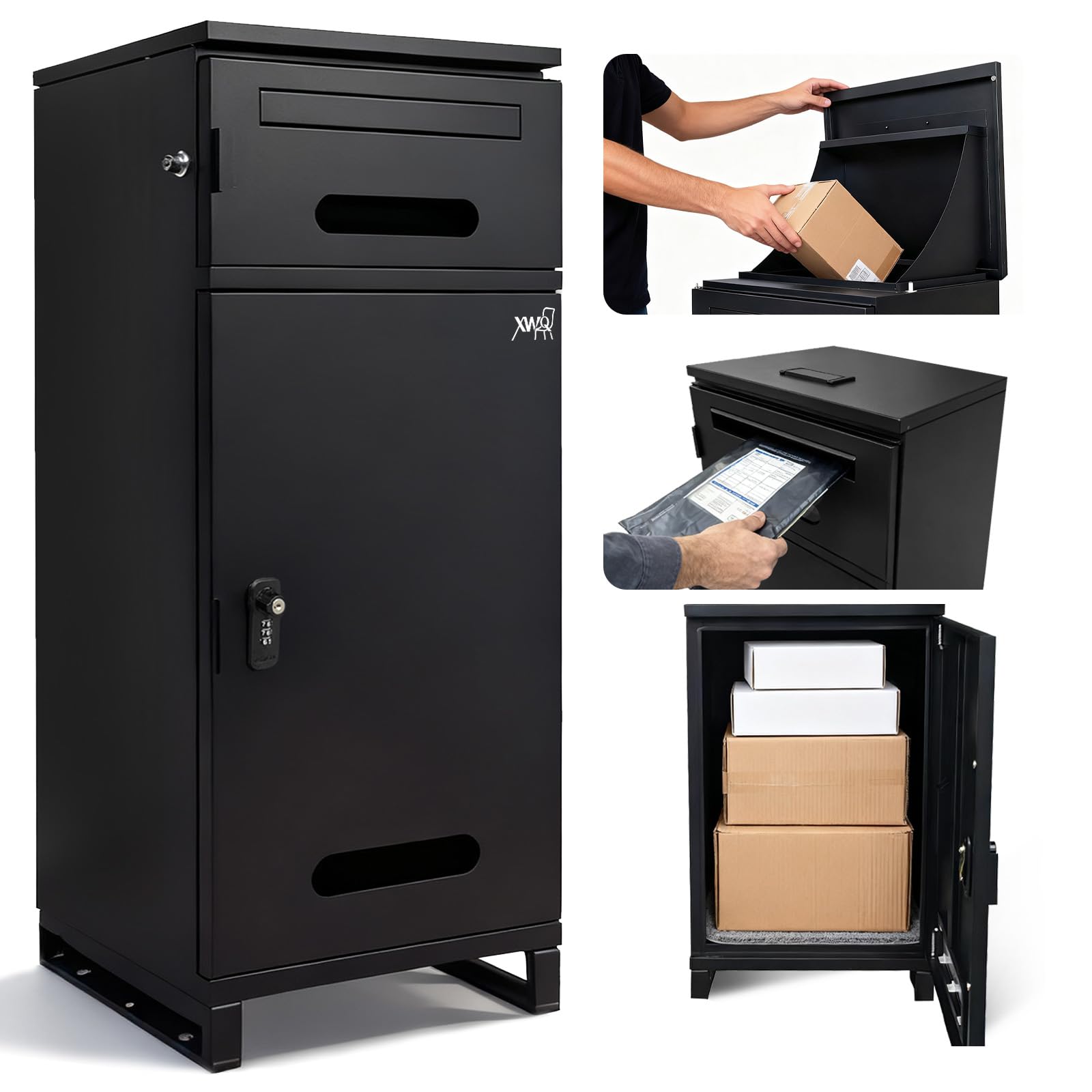 Amazon.co.jp: XWQ 宅配ボックス屋外 置き配ボックス 宅配box 防水 大