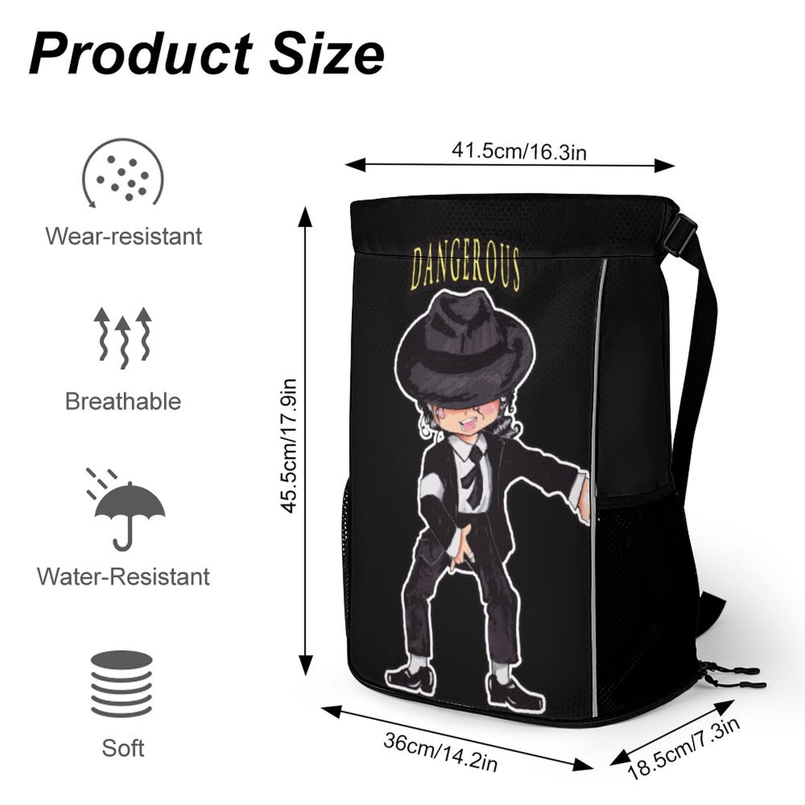 Amazon.co.jp: ジムサックバッグ マイケル ジャクソン 巾着バッグ