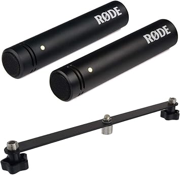 Rode M5 Matched Pair Stereo Microphone Pair + keepdrum Stereo Bar Microphone Rail
