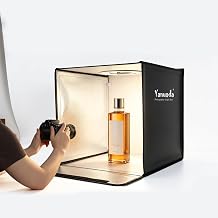 24" Photo Light Box with 35W USB-C Power Adapter, 300 LEDs Photography Studio Lightbox, 3 Color Temperatures 3000K-5700K Dimmable Shooting Tent, 6 Waterproof PVC Backdrops & Soft Cloth