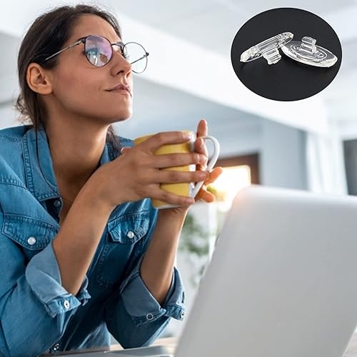 Miniatura 7 de 10 pares de almohadillas de nariz de silicona suave de repuesto para gafas, kit de reparación antideslizante a presión para lentes de sol (NP-06P,