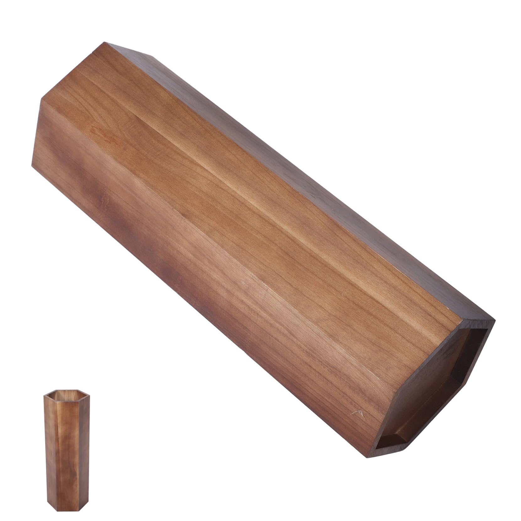 Porte-parapluies en bois noble pour un hall d'hôtel élégant