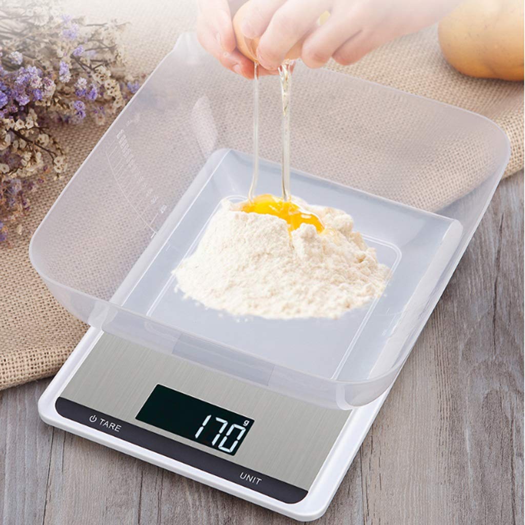 Báscula de gramos portátil, Báscula electrónica de cocina de 10 kg for hornear en el hogar, báscula de alimentos pequeña for té con leche, báscula dedicada for tienda de pesaje.