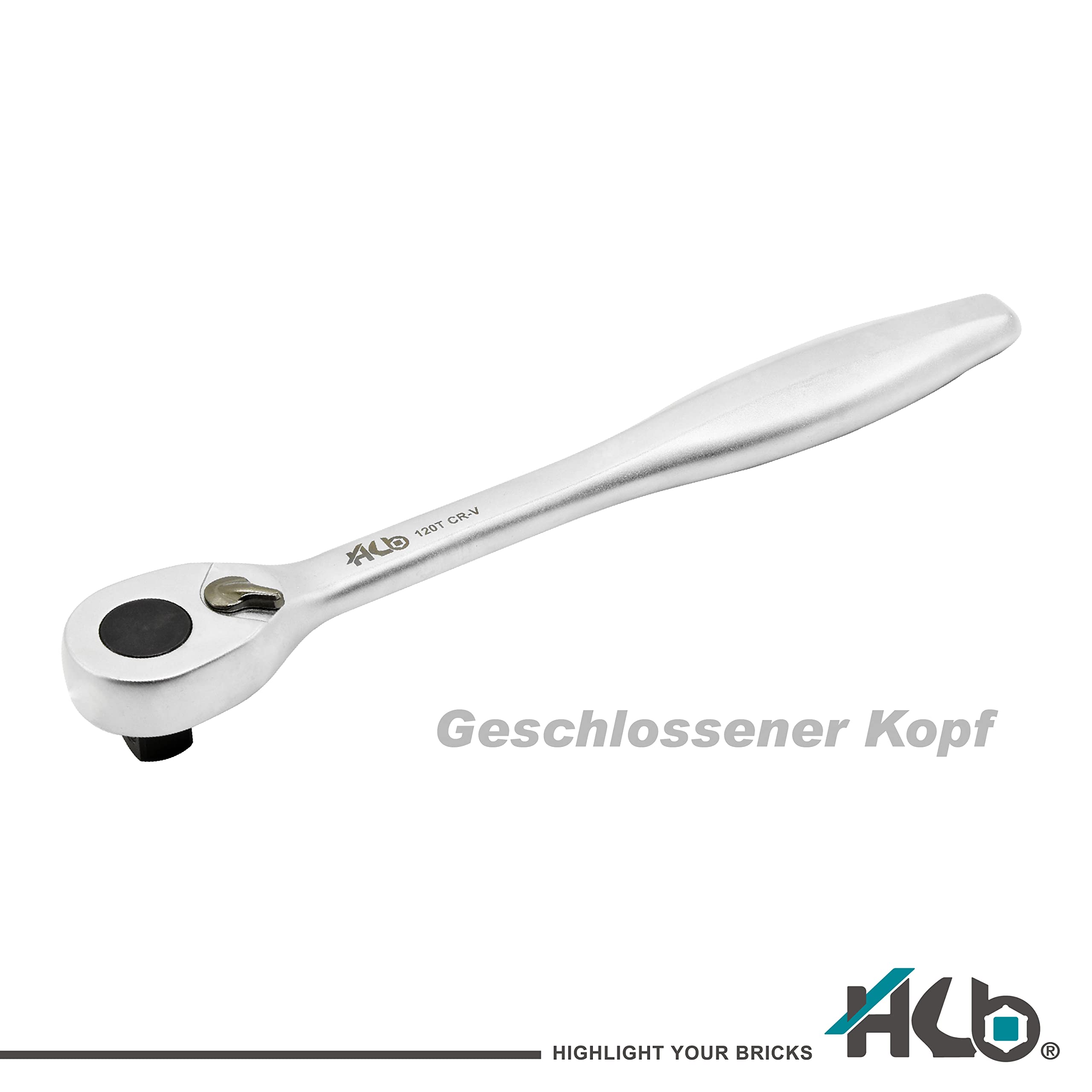 HB Set di Bussole 32 Pezzi AKM023-G con Cricchetto Reversibile 120 Denti 1/2" Testa Sigillata, Barra Estensione Esagonale, Inserti Torx PZ PH SL HEX, Acciaio CR-V, Alta Qualità Made in Taiwan