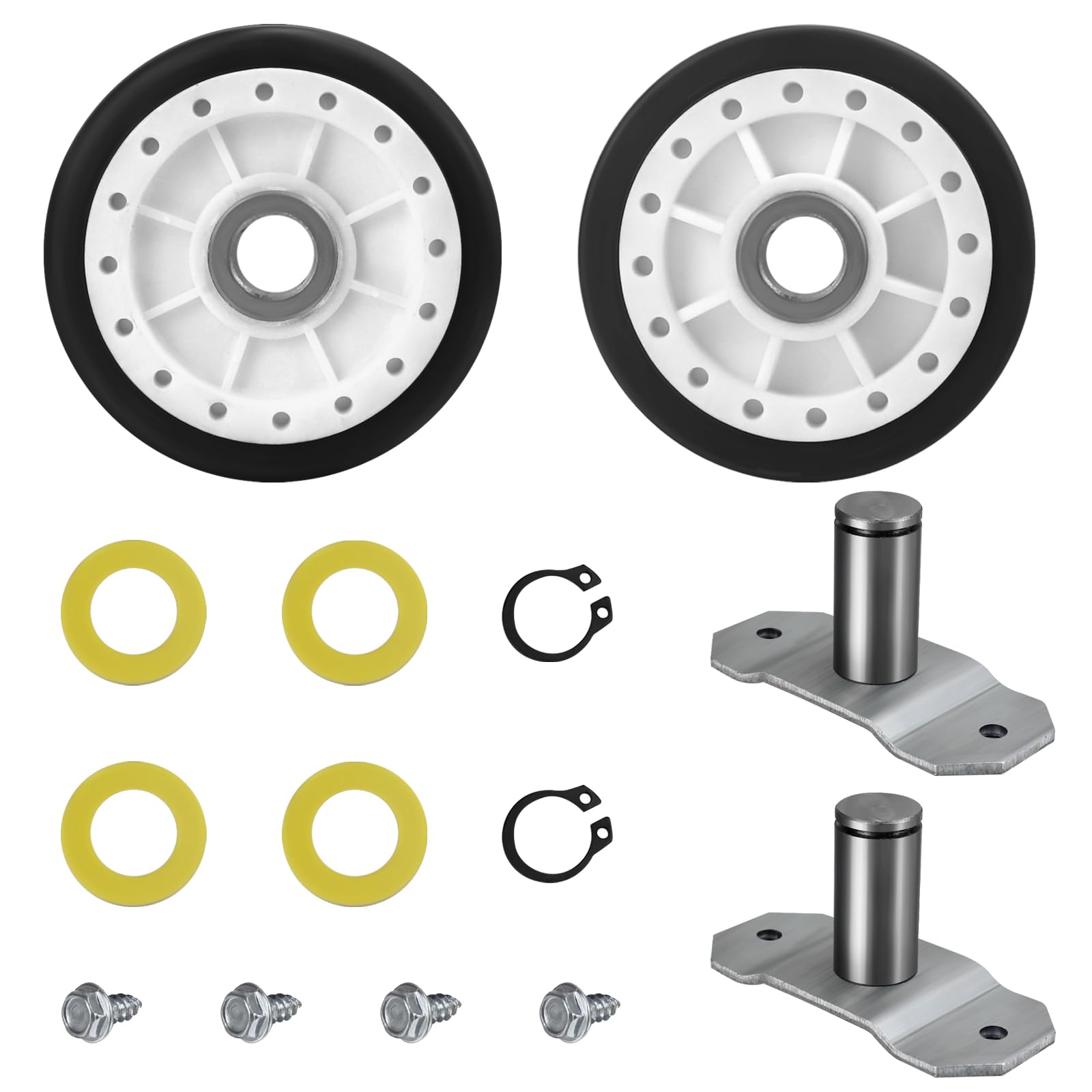 Amazon.com: LA-1008 Dryer Rear Drum Support Roller Kit by Sikawai