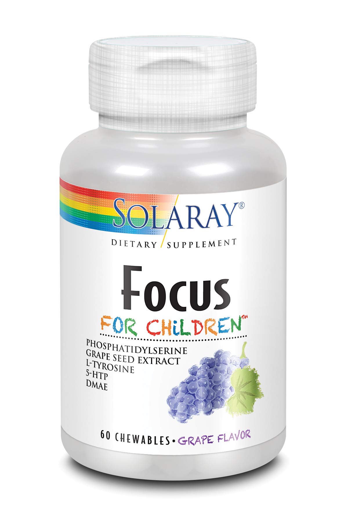SOLARAY Kids Focus Chewables with Phosphatidylserine, 60 Chewables